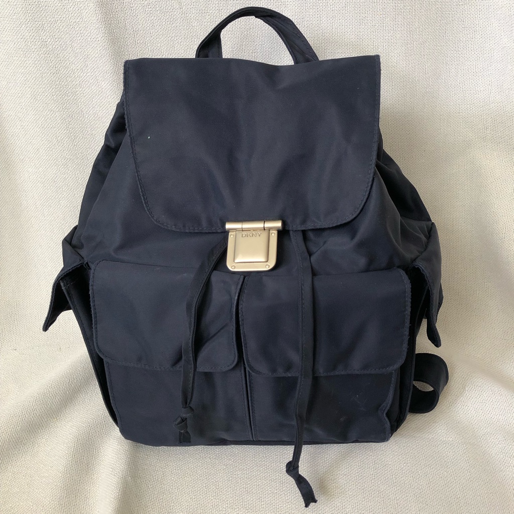 Dkny Nylon Backpack W/Pockets